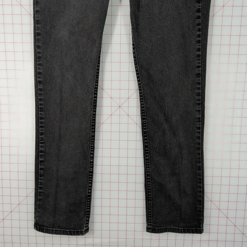 Levis 511 Slim Fit Jeans Mens 32x32 Faded Black Denim‎ 04511-1907